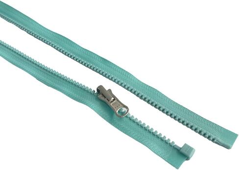 2pcs ykk #5 منزلق بلاستيكي مقولب من الداخل/الخارجي للوزن المتوسط ​​الوزن السوستة السوستة التي تفصل عن ألومنيوم السحب السحب الفيروز #533W - اختر طولك (الفيروز #533W ، 25 "بوصة) in Saudi Arabia