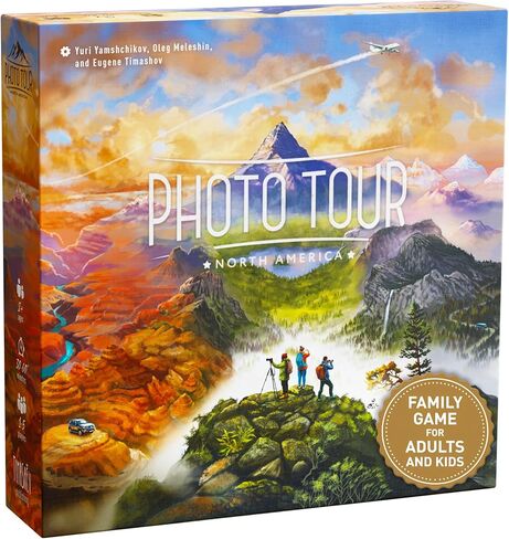 Photo Tour: North America – Family Board Game for Kids and Adults | Travel Strategy Game | Ages 8+ | Easy to Learn | 1–5 Players | Fun for Game Night & Educational Play in Saudi Arabia