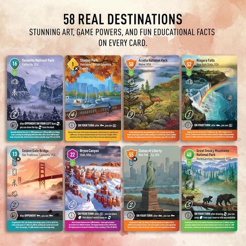 Photo Tour: North America – Family Board Game for Kids and Adults | Travel Strategy Game | Ages 8+ | Easy to Learn | 1–5 Players | Fun for Game Night & Educational Play in Saudi Arabia
