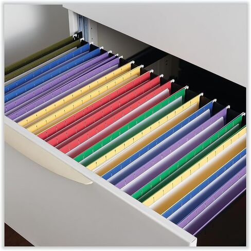 Universal 14218 Hanging File Folders, 1/5 Tab, 11 Point Stock, Legal, Red, 25/Box in Saudi Arabia