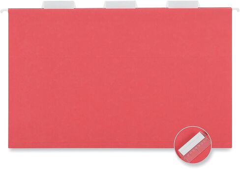 Universal 14218 Hanging File Folders, 1/5 Tab, 11 Point Stock, Legal, Red, 25/Box in Saudi Arabia