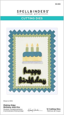 Spellbinders S5-656 Pinking Birthday Rectangles محفور من مجموعة Not Not Your Straninary Card by Wendy Vecchi in Saudi Arabia