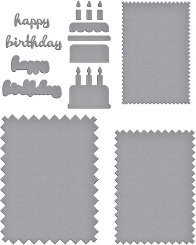 Spellbinders S5-656 Pinking Birthday Rectangles محفور من مجموعة Not Not Your Straninary Card by Wendy Vecchi in Saudi Arabia