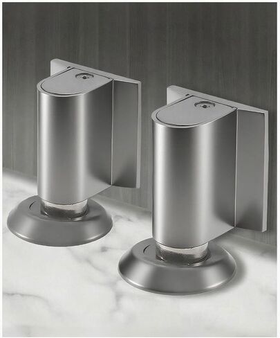 2 Packs Magnetic Doors Stoppers, Door Wedge Stopper for Bottom of Door, No Drill Invisible Doorstops for Inside Door, Heavy Duty Magnetic Doors Catch Holder to Keep Doors Open (Gray) in Saudi Arabia