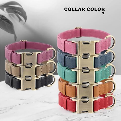 Plutus Pet Leature Leather Cog Collar-طوق للحيوانات الأليفة القابلة للتعديل مع مشبك معدني سريع إطلاقه ، جلد حقيقي ناعم للكلاب الكبيرة المتوسطة الكبيرة ، والخدمة الشديدة الصديقة للبشرة (بني فاتح ، XS) in Kuwait