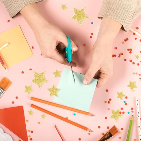 Small Stars Stickers Different Sizes, 6 Sheets Small Five Star Reward Stickers Glitter Gold Star Stickers Self Adhesive Stars Labels Mini Yellow Face Sticker for Crafts Scrapbook Christmas Decorations in Saudi Arabia
