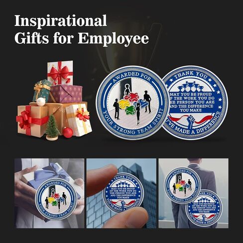 BHealthLife 10 Pcs Team Spirit Award Coins Set Appreciation Gifts for Employees Inspirational Coins Bulk Gifts for Coworkers Team Members Staffs Students in Saudi Arabia