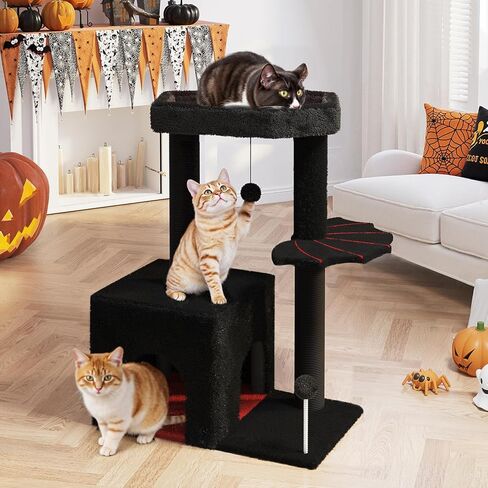 شجرة القطط القوطية ، برج قطال هالوين مع خدش ما بعد الشقة in Kuwait