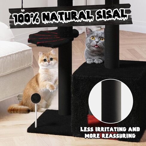 شجرة القطط القوطية ، برج قطال هالوين مع خدش ما بعد الشقة in Kuwait