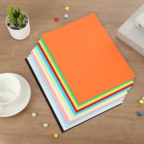 MECCANIXITY 10 Sheets Yellow Cardstock Printer Paper 8.5" x 11" A4 Thick Paper Sheet 250gsm/170lb Bulk Card Stock for Printer DIY Scrapbook Menus Cards Invitations and Crafts in Saudi Arabia