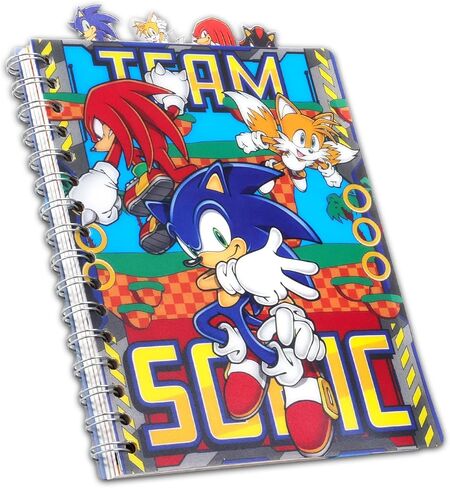 Sonic The Hedgehog Stationery Journal Set for Kids - Bundle with Sonic Spiral Notebook, Pens, Stickers, More Journal Notebook Stationery Set in Saudi Arabia