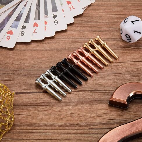 36 قطعة من الأوتاد المعدنية cribbage progs cribbage progs تناسب 1/8 ثقوب مع حقيبة تخزين الرباط للعبة التقليدية cribbage ، 4 ألوان in Saudi Arabia