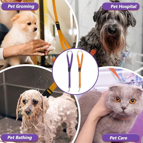 حلقات Glooming Grooming Pet Dog Royps Nylon Banose قابلة للتعديل قابلة للتعديل حبل سلامة Cat Cat للحيوانات الأليفة طاولة الاستمالة في المنزل معلقة تسخير لقطعة القطع الأظافر. in Kuwait