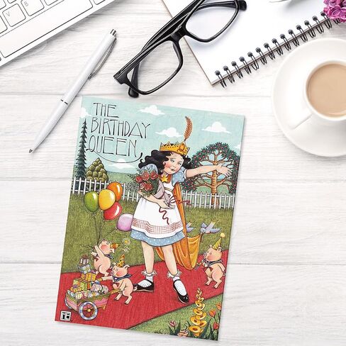 Striped Celebration Birthday Cards - Set of 8 (4 designs), Large 5" x 7" Birthday Cards, Sentiments Inside, Envelopes Included in Saudi Arabia