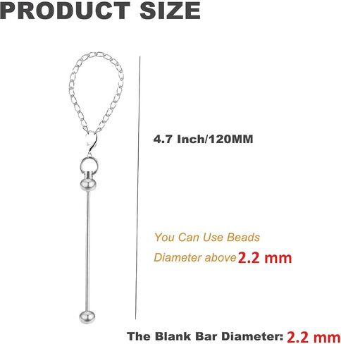 Beadable Cup Charms Metal Silver Cup Chain Decoration Cups Accessories for Tumblers in Saudi Arabia