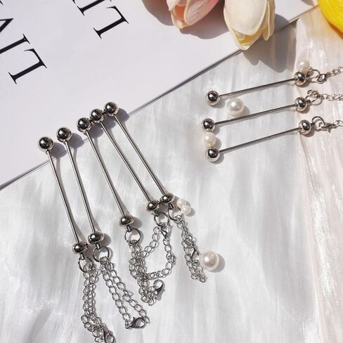 Beadable Cup Charms Metal Silver Cup Chain Decoration Cups Accessories for Tumblers in Saudi Arabia