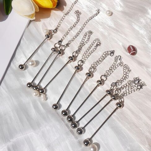 Beadable Cup Charms Metal Silver Cup Chain Decoration Cups Accessories for Tumblers in Saudi Arabia