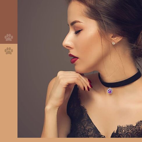 Hicarer 80 قطع سحر الكلب لصنع المجوهرات صنع كات حيوان باو سحر المعلقات الكريستال حبات بريق البصمة المجوهرات سوار قلادة ديي ، 8 ألوان (نمط بريق) in Saudi Arabia