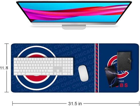 ألعاب لوحة الماوس Mousepad 31.5 × 11.8 بوصة فأر كبيرة للوحة المفاتيح والماوس مع قاعدة مطاطية مضادة للانزلاق ، لوحة مفاتيح البيسبول Pad XL Mouse For Los Angeles Home and Office in Kuwait