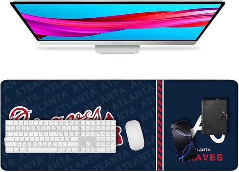 ألعاب لوحة الماوس Mousepad 31.5 × 11.8 بوصة فأر كبيرة للوحة المفاتيح والماوس مع قاعدة مطاطية مضادة للانزلاق ، لوحة مفاتيح البيسبول Pad XL Mouse For Los Angeles Home and Office in Kuwait