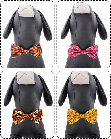PET SHOW 30 Pack 4th of July Small Dog Collar Bow Ties Bulk Puppy Adjustable US Flag Bowties for Medium Dogs Cats Patriotic Bowknots Pet Holiday Party Grooming Accessories (Small) in Saudi Arabia