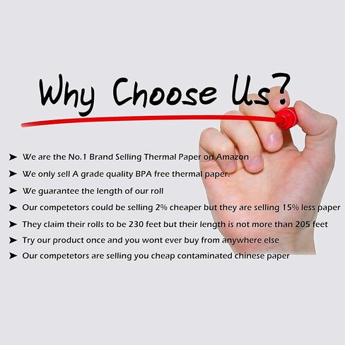 buyregisterRolls (53 GSM) 2 1/4 × 50 قدم - 50 لفائف الورق الحرارية BPA مجانية - VERIFONE VX520 VX670 VX680 VX690 ، Clover Flex Mini and Mobile ، Ingenico ICT220 ICT250 ، VEEDER ROUT THEREAL PEART in Saudi Arabia