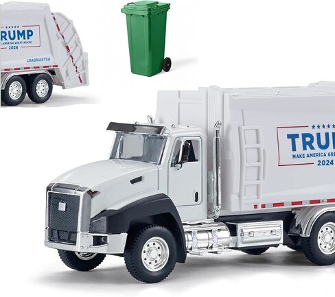 7.8" abletop Display 2024 Election Souvenir, 1:50 Scale Garbage Truck Toy - Premium Alloy & ABS Plastic Model Car, Perfect for Fans, Supporters, Halloween & Christmas Decor in Kuwait