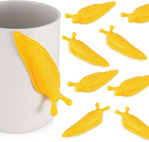 Soulchen 4 Pcs Sticky Banana Slugfest Novelty Sensory Slug Fidget Toy Mini Banana Slug Finger Puppet Slimy Sticky Slugs Tricky Toys for Halloween in Saudi Arabia