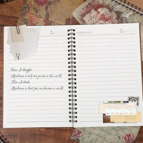 Prasacco 24PCS A5 Spiral Notebooks Bulk ، College College Journals Cover Diary Spiral Book Journal for Office Office School School Setting Diary ، 100 صفحة/50 ورقة ، 8.3 × 5.8 بوصة in Saudi Arabia