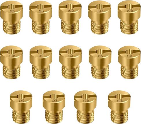 Carburetor Main Jet Kit for Nibbi Keihin CVK PE PZ GY6 99101-393 99101-GHB-000 95# ~128# Mikuni 19.201 in Kuwait