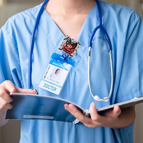 شارة القرع السقوط بكرة خريف اليقطين مع القوس قابلة للسحب هدايا حامل المعلم طالب التمريض RN LPN شارات الخريف لطيف in Kuwait