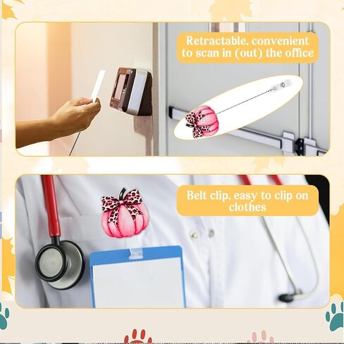 شارة القرع السقوط بكرة خريف اليقطين مع القوس قابلة للسحب هدايا حامل المعلم طالب التمريض RN LPN شارات الخريف لطيف in Kuwait