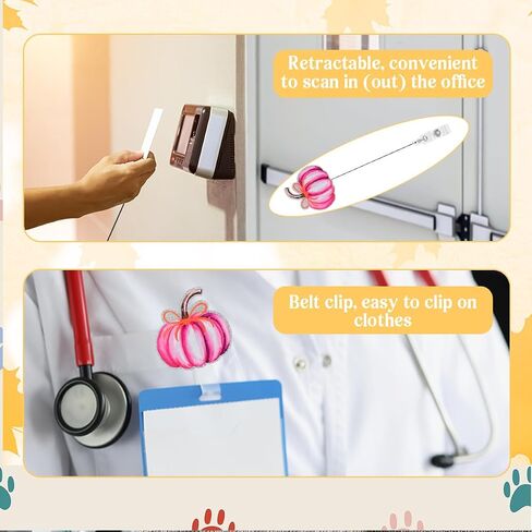 شارة القرع السقوط بكرة خريف اليقطين مع القوس قابلة للسحب هدايا حامل المعلم طالب التمريض RN LPN شارات الخريف لطيف in Kuwait