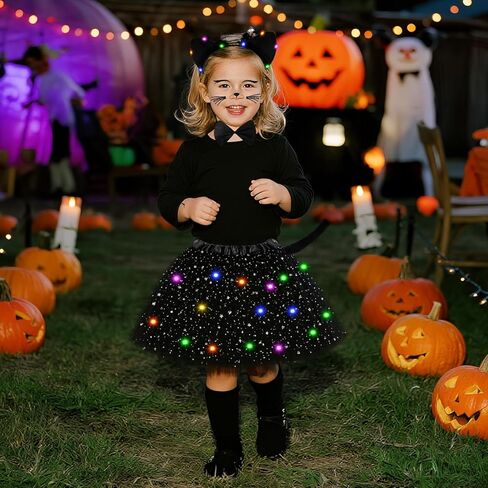 أزياء قطة أسود للفتيات LED HALLOWEEN COMPTION in Kuwait