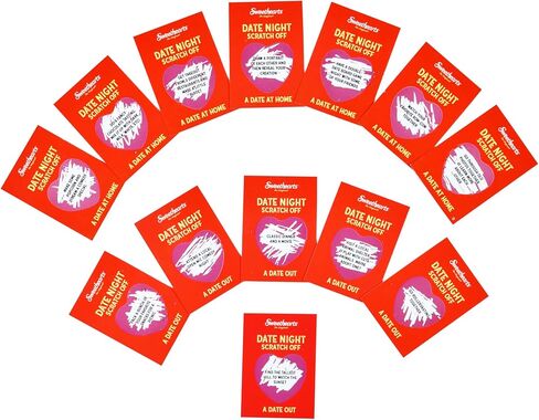 SWEETHEARTS 52 Date Night Ideas Scratch Off Card Game | Perfect Couple Gifts for Her or Him | Romantic and Fun Present for Boyfriend, Girlfriend, Wife, Husband, Engagement, Birthday or Anniversaries in Saudi Arabia
