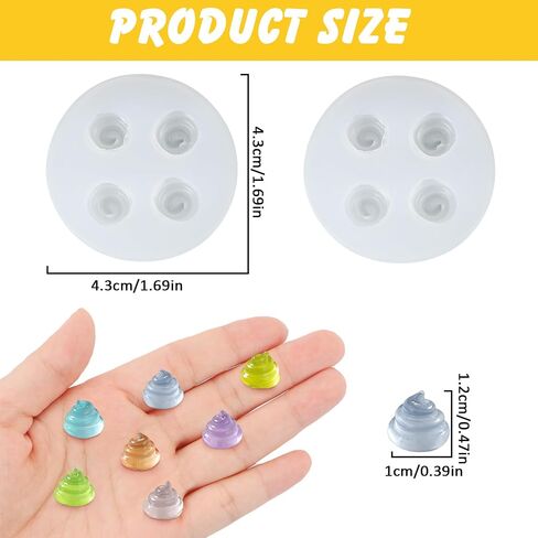 2pcs لطيف شكل أنبوب راتنجات السيليكون قوالب ميكرو دمية أنبوب القبلة الإبوكسي لصالح راتنجات ديي جنية حديقة مصغرة المناظر الطبيعية الحرف اليدوية in Kuwait