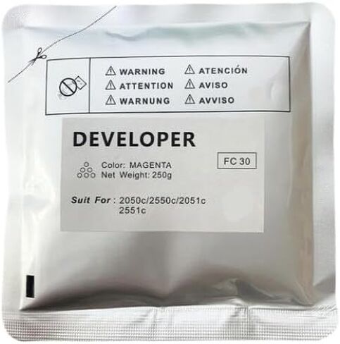 Compatible 1pcs 250g FC30 FC-30 Developer for E-2050C 2550C 2051C 2551C Copier Iron Powder KCMY(1pcs Black 250G) in Saudi Arabia