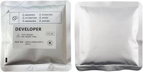 Compatible 1pcs 250g FC30 FC-30 Developer for E-2050C 2550C 2051C 2551C Copier Iron Powder KCMY(1pcs Black 250G) in Saudi Arabia
