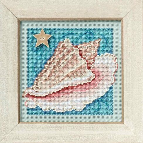 Mill Hill Conch Shell Beaded Counted Cross Stitch Kit Buttons & Beads 2010 Spring MH140102 in Saudi Arabia