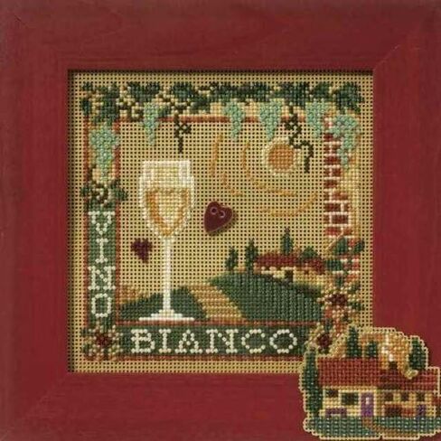 Vino Bianco Beaded Counted Cross Stitch Kit Mill Hill MH147101 Buttons & Beads 2007 Spring in Saudi Arabia