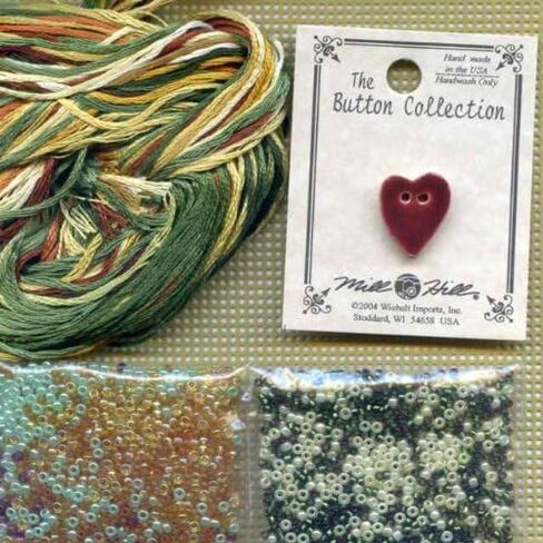 Vino Bianco Beaded Counted Cross Stitch Kit Mill Hill MH147101 Buttons & Beads 2007 Spring in Saudi Arabia