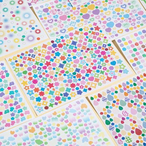 4000 PCS Korean Stickers Book for Kpop, Deco Stickers Photocard Cute Small Korean Glitter Sticker Butterfly Stars Heart Bows Ribbons for Kids Girls Boys in Saudi Arabia