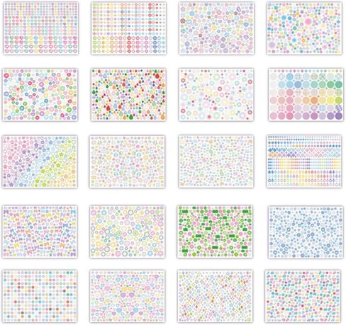 4000 PCS Korean Stickers Book for Kpop, Deco Stickers Photocard Cute Small Korean Glitter Sticker Butterfly Stars Heart Bows Ribbons for Kids Girls Boys in Saudi Arabia