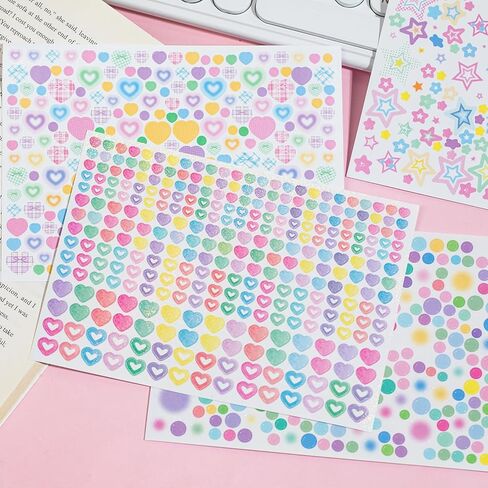 4000 PCS كتاب ملصقات كورية لـ KPOP ، ملصقات ديكو ، ملصقات ضوئية لطيفة صغيرة كورية تلصق ملصق الفراشة النجوم in Kuwait