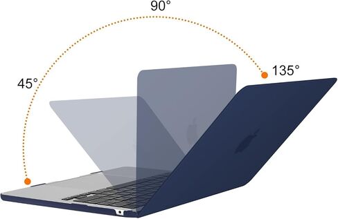 Mosiso متوافق مع MacBook Air 13.6 بوصة العلبة 2022 2023 2024 الإصدار M3 A3113 M2 A2681 ، قشرة الصلابة الصلبة البلاستيكية وحماية الشاشة ونوع C Adapter 2 حزمة وحقيبة مع علبة صغيرة ، Blue Navy in Saudi Arabia