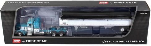 DCP 1/64 Teal & White Peterbilt 359 36in Flattop Sleeper w/Wilson Commander Grain Trailer 60-1685 in Saudi Arabia