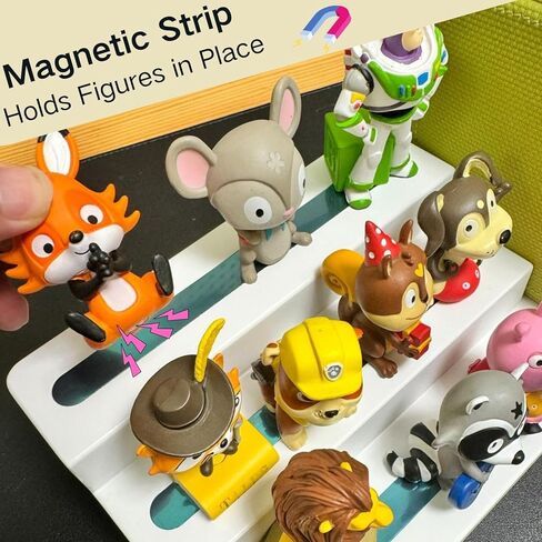 يأتي Tonie Shelf مع حقيبة حمل ، و 3 طبقات عرض مغناطيسية ، وحامل Tonie Figure Toniebox Stand في غرفة الأطفال (أبيض) in Kuwait