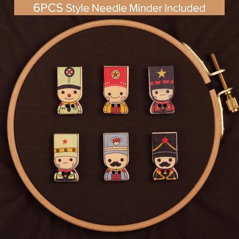 Generic 6pcs Needle Minder for Sewing,Magnetic Needle Keeper for Cross Stitch,Cute Cartoon Pin,Needle Holder for Embroidery,Needlework Storage Accessory, Gift for Cross Stitch Lover（Random） in Saudi Arabia