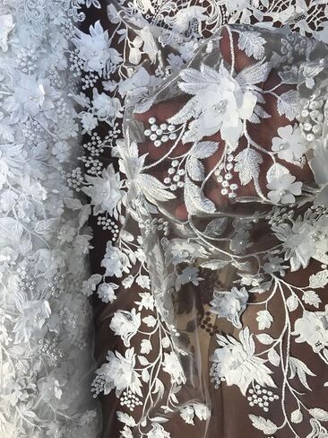 Princess 3d Floral ProtiDer مع عطلات على بيع الدانتيل الشبكي بواسطة الفناء. in Saudi Arabia