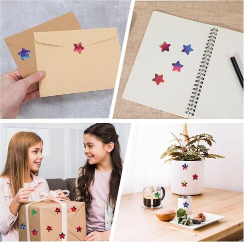 1000pcs ملصقات النجوم للأطفال مكافأة ، 1 بوصة من ملصقات نجوم اللمعان المجسم 1 in Saudi Arabia